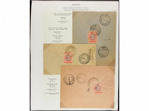 ✉ IRAN. 1915. Thirty covers, diverse frankings (see web). 