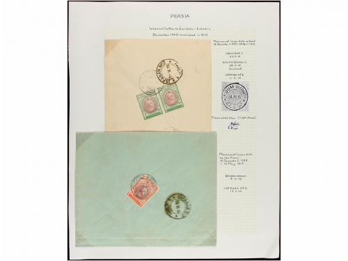 ✉ IRAN. 1915. Thirty covers, diverse frankings (see web). 