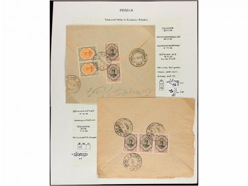 ✉ IRAN. 1921-22. Twenty two covers diverse frankings (see we