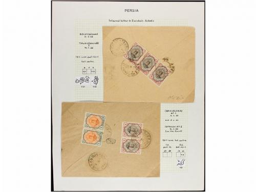 ✉ IRAN. 1921-22. Twenty two covers diverse frankings (see we