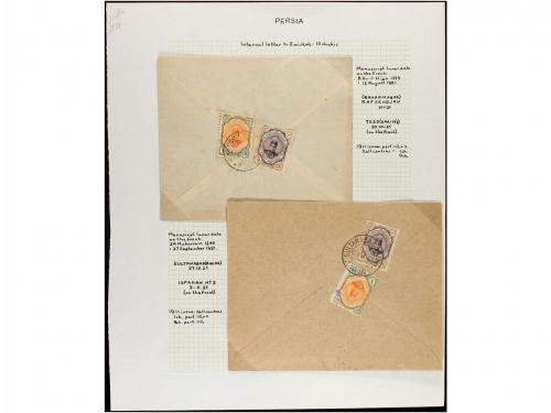 ✉ IRAN. 1921-22. Twenty two covers diverse frankings (see we