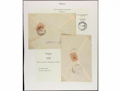 ✉ IRAN. 1921-22. Twenty two covers diverse frankings (see we