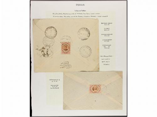 ✉ IRAN. 1921-22. Twenty two covers diverse frankings (see we