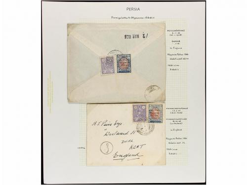 ✉ IRAN. 1926-28. Twenty six covers sent to overseas diverse 