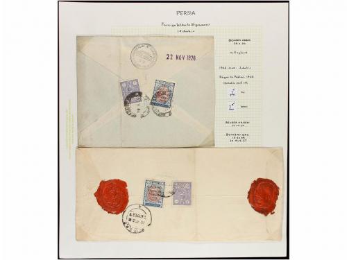 ✉ IRAN. 1926-28. Twenty six covers sent to overseas diverse 