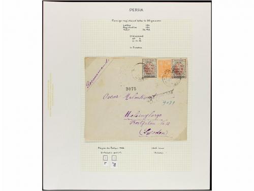✉ IRAN. 1926-28. Twenty six covers sent to overseas diverse 