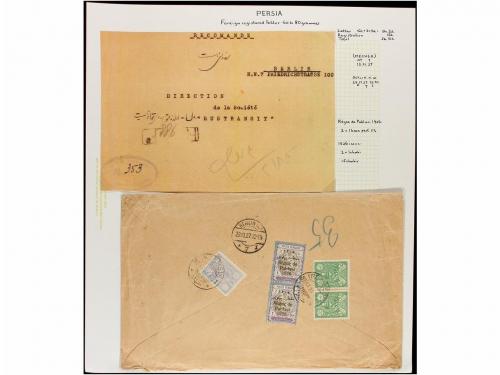 ✉ IRAN. 1926-28. Twenty six covers sent to overseas diverse 