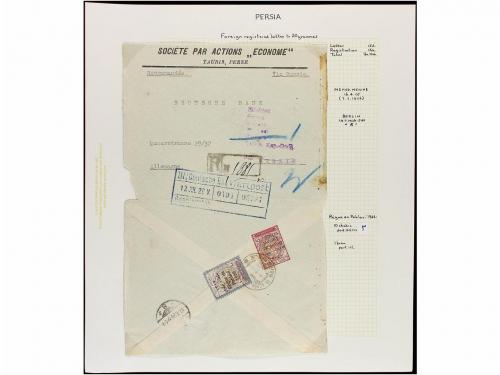 ✉ IRAN. 1926-28. Twenty six covers sent to overseas diverse 