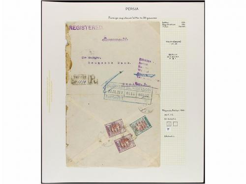 ✉ IRAN. 1926-28. Twenty six covers sent to overseas diverse 