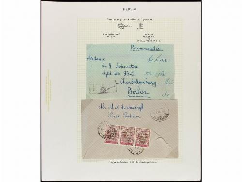 ✉ IRAN. 1926-28. Twenty six covers sent to overseas diverse 