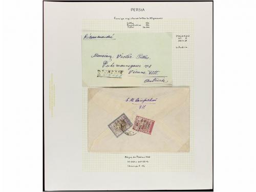 ✉ IRAN. 1926-28. Twenty six covers sent to overseas diverse 