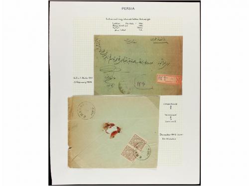 ✉ IRAN. 1902-06. Twenty five covers, diverse frankings (see 