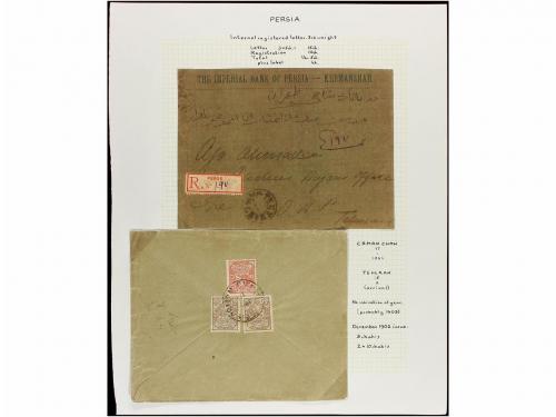 ✉ IRAN. 1902-06. Twenty five covers, diverse frankings (see 