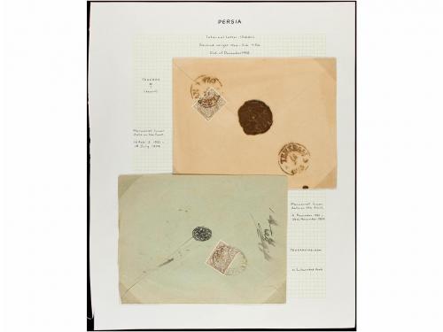 ✉ IRAN. 1902-06. Twenty five covers, diverse frankings (see 