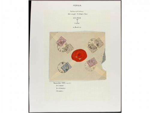 ✉ IRAN. 1902-06. Twenty five covers, diverse frankings (see 
