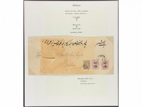 ✉ IRAN. 1902-06. Twenty five covers, diverse frankings (see 