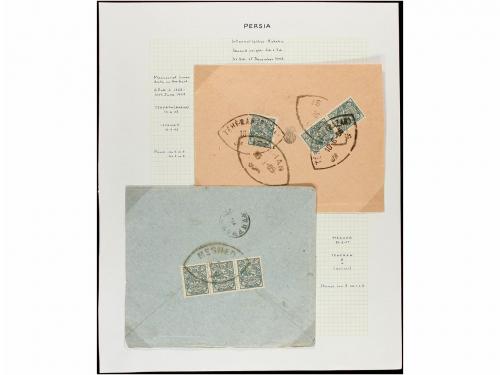 ✉ IRAN. 1902-06. Twenty five covers, diverse frankings (see 