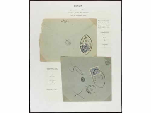 ✉ IRAN. 1902-06. Twenty five covers, diverse frankings (see 