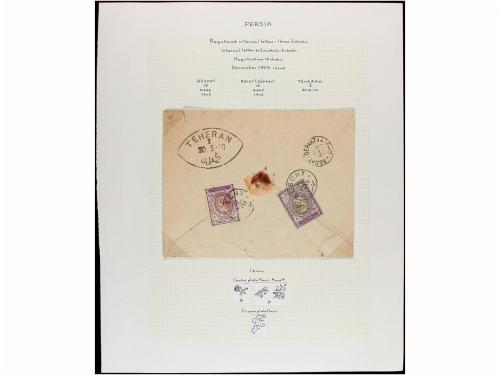 ✉ IRAN. 1910-11. Forty nine covers, diverse franings (see we