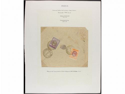 ✉ IRAN. 1910-11. Forty nine covers, diverse franings (see we