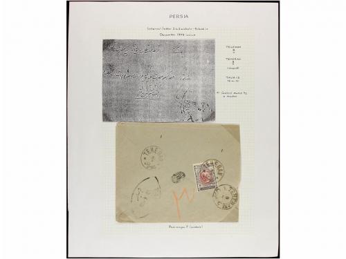 ✉ IRAN. 1910-11. Forty nine covers, diverse franings (see we
