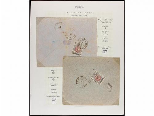 ✉ IRAN. 1910-11. Forty nine covers, diverse franings (see we