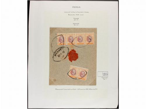 ✉ IRAN. 1910-11. Forty nine covers, diverse franings (see we