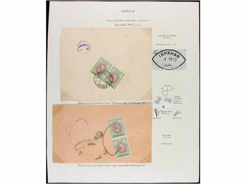 ✉ IRAN. 1910-11. Forty nine covers, diverse franings (see we