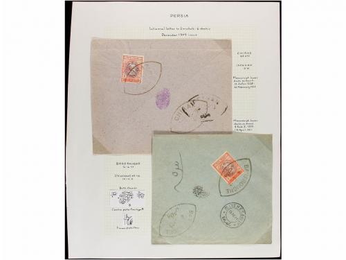 ✉ IRAN. 1910-11. Forty nine covers, diverse franings (see we