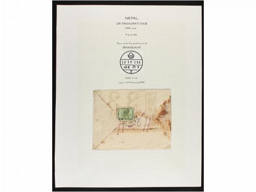 ✉ NEPAL. 1907-41. Ten covers with 4 pies stamps from the 190