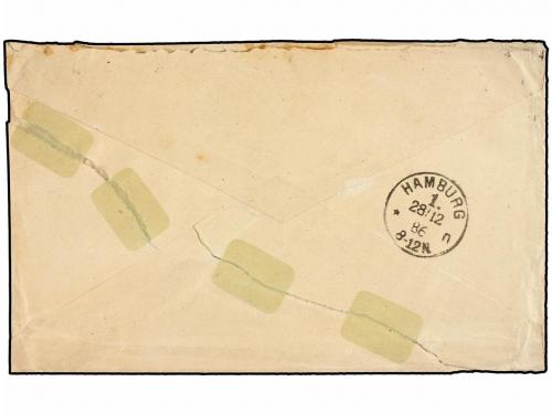 ✉ HAITI. 1889. JACMEL a HAMBURGO (Alemania). 5 cts. verde, p