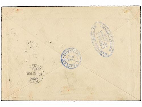 ¿ HAITI. 1893. PORT AU PRINCE a ALEMANIA. Carta certificada