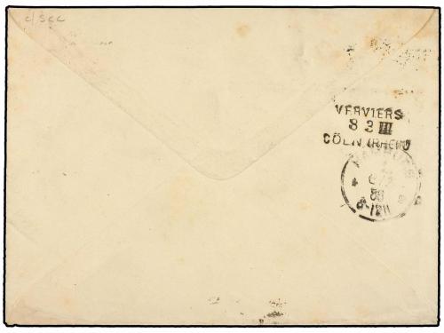 ¿ HAITI. 1888. CAP HAITIEN a HAMBURGO (Alemania). 7 cents. a