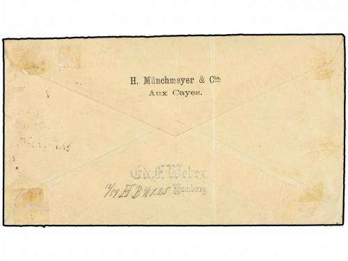 ¿ HAITI. (1888 CA.). LES CAYES a KÖLN (Alemania). Carta depo