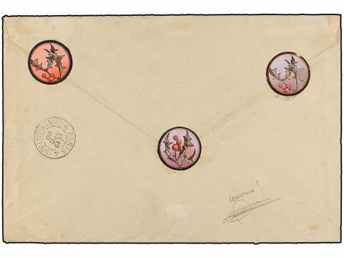 ¿ HAITI. 1890. PORT AU PRINCE a PARÍS. Carta certificada con