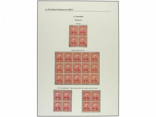 */(*) HAITI. 1887-90. COLECCIÓN de la emisión del GENERAL SA