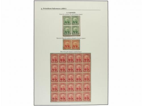 */(*) HAITI. 1887-90. COLECCIÓN de la emisión del GENERAL SA