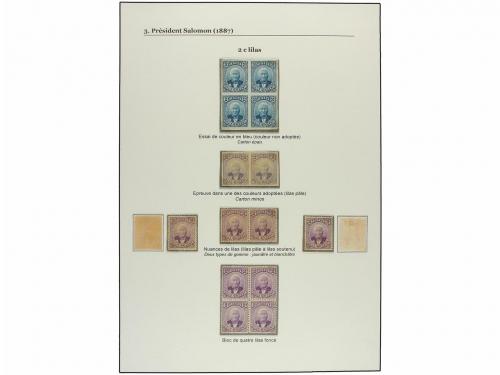 */(*) HAITI. 1887-90. COLECCIÓN de la emisión del GENERAL SA