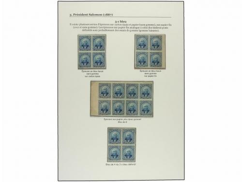 */(*) HAITI. 1887-90. COLECCIÓN de la emisión del GENERAL SA