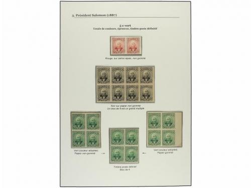 */(*) HAITI. 1887-90. COLECCIÓN de la emisión del GENERAL SA