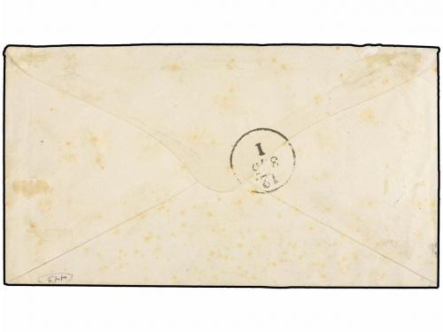 ✉ HAITI. 1882. CAP HAITIEN a BERLÍN (Alemania). 1 cto. rojo,