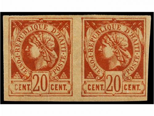 * HAITI. 1881. SERIE COMPLETA en parejas, goma original, col