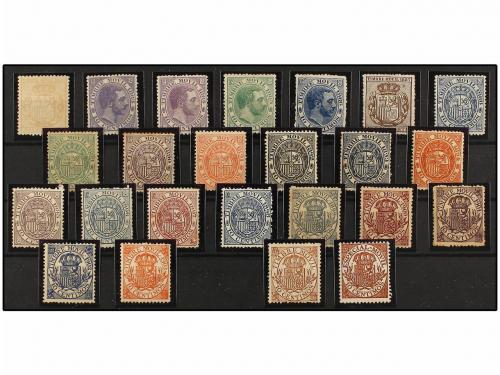 LOTES y COLECCIONES. CONJUNTO de fichas con sellos clásicos