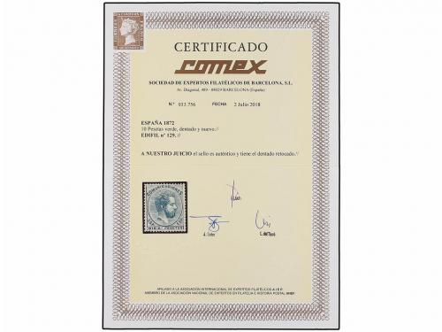 * ESPAÑA. Ed. 129. 10 pts. verde. Color y centraje perfectos