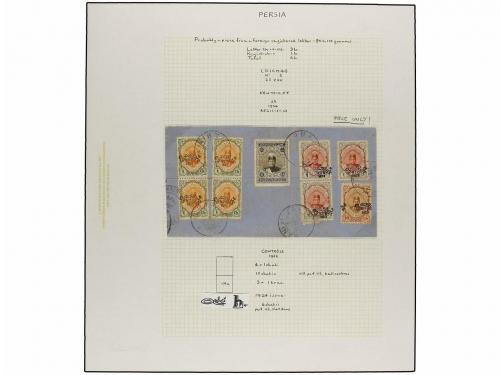 ✉ IRAN. 1922. OVPR. CONTROLE 1922 issue. Thirteen covers (on