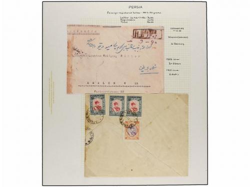 ✉ IRAN. 1929 issue. Sixty six covers to foreing destinations