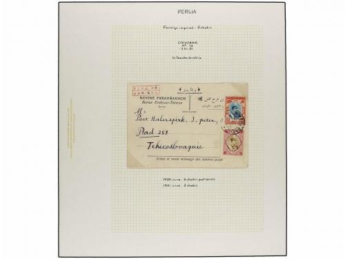 ✉ IRAN. 1929 issue. Sixty six covers to foreing destinations