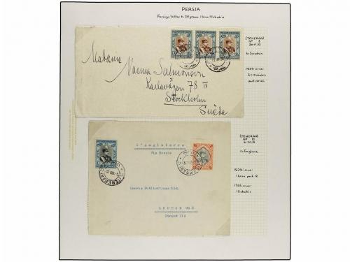 ✉ IRAN. 1929 issue. Sixty six covers to foreing destinations