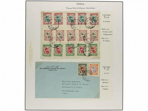✉ IRAN. 1929 issue. Sixty six covers to foreing destinations