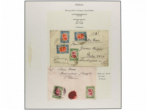 ✉ IRAN. 1929 issue. Sixty six covers to foreing destinations